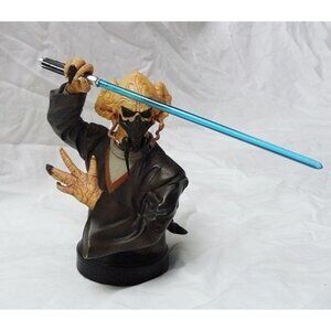 Gentle Giant Star Wars Plo Koon Mini Bust 1807/4500, Good Used Condition w/ Flaw